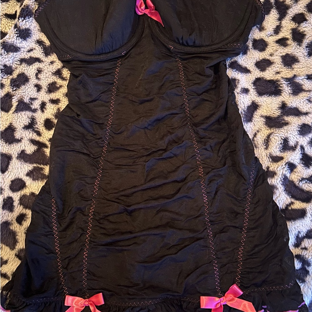 💕PrettyLittleThing Black Lace Negligee💕 - Picture 2 of 5